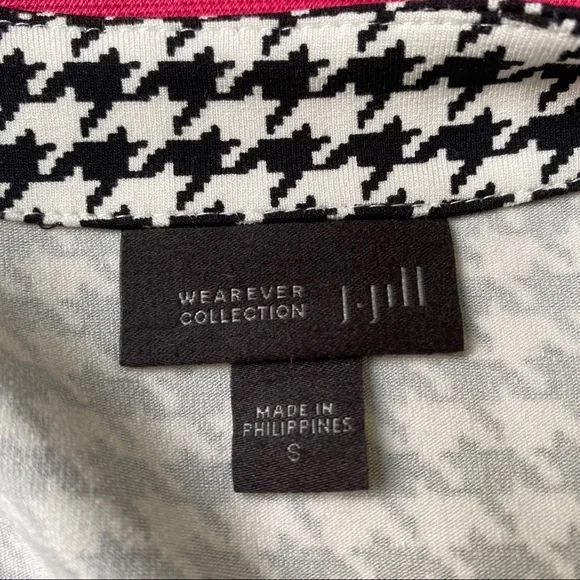 J Jill Wearever Collection Houndstooth Cardigan - Picture 7 of 7